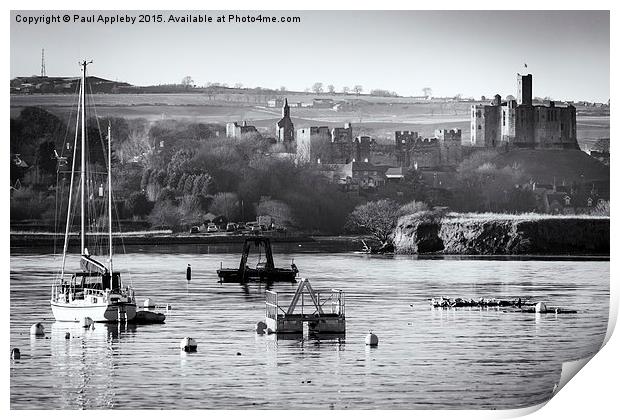   Warkworth Castle Print by Paul Appleby