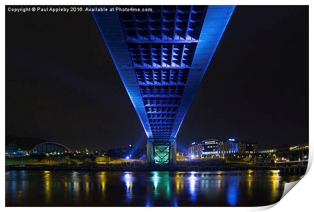  Under the Tyne Bridge Print by Paul Appleby