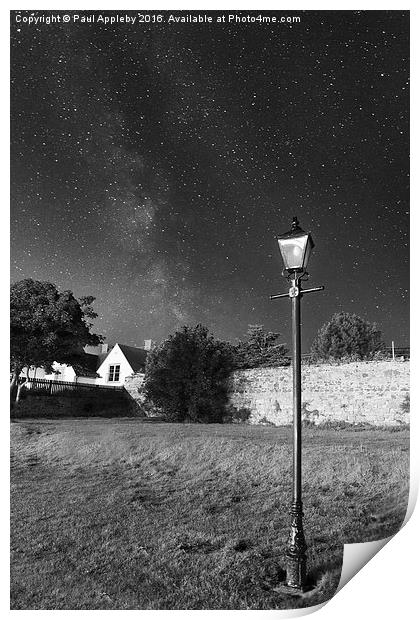  Bamburgh Milky Way Print by Paul Appleby