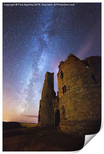  Dunstanburgh Milky Way Print by Paul Appleby