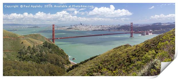 San Fransisco Panorama Print by Paul Appleby