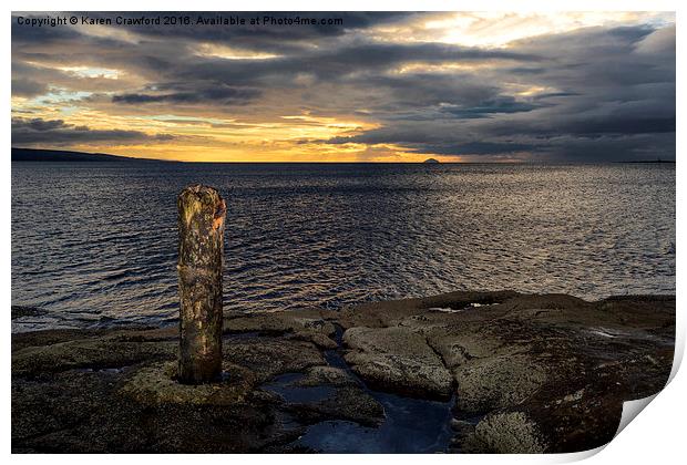  Wooden Post Print by Karen Crawford