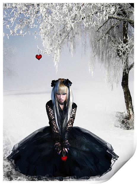 Gothic Winter Print by Julie Hoddinott