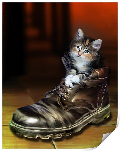 Puss in Boot Print by Julie Hoddinott