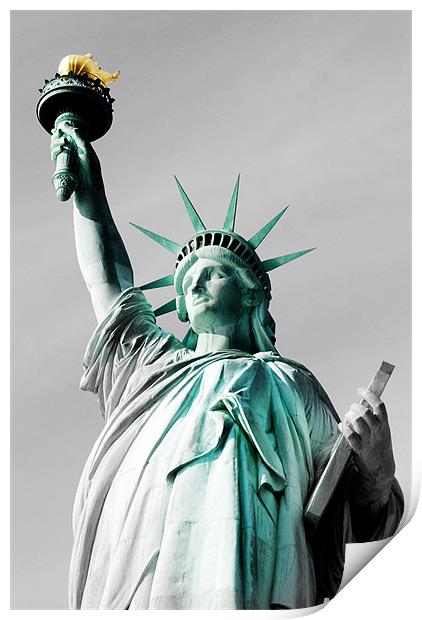 Lady Liberty Print by Thomas Stroehle