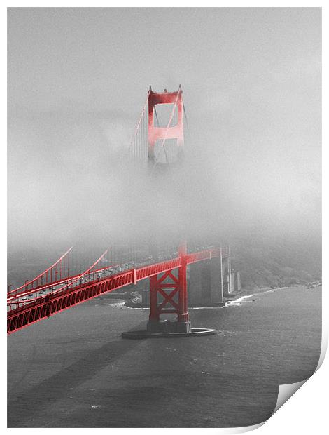Golden Gate Bridge Print by Thomas Stroehle