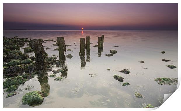 Reculver Sunset Print by Jamie Stokes