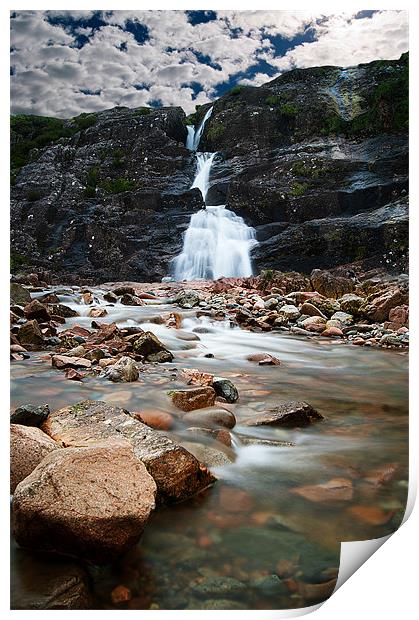 Glencoe Waterfall Print by Keith Thorburn EFIAP/b