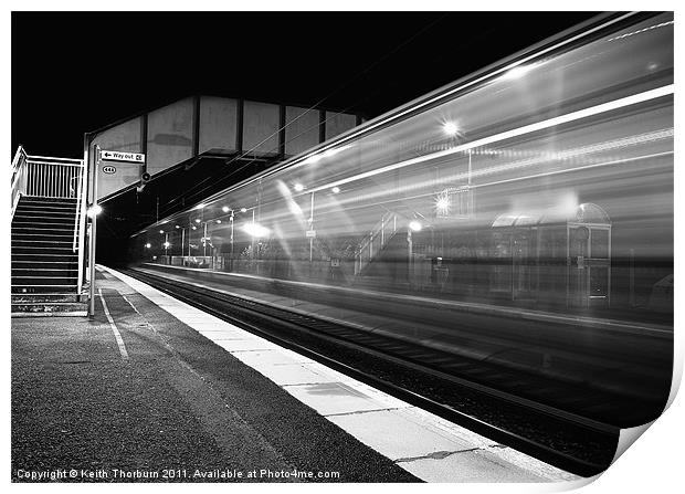 Midnight Express Train Print by Keith Thorburn EFIAP/b