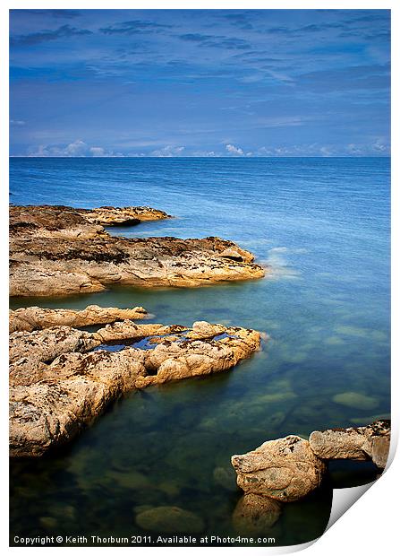 Clear water coast Print by Keith Thorburn EFIAP/b