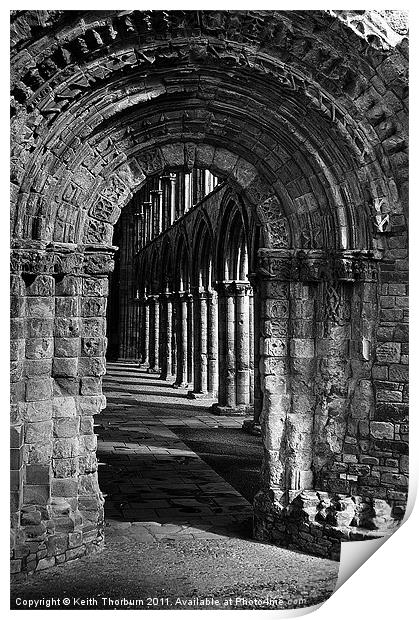 Jedburgh Abbey Print by Keith Thorburn EFIAP/b