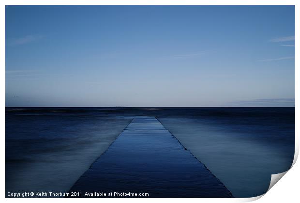 Sea Pool Walkway Print by Keith Thorburn EFIAP/b