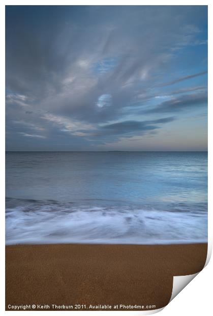 Beach and Sea scene Print by Keith Thorburn EFIAP/b