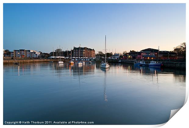 Musselburgh Harbour Print by Keith Thorburn EFIAP/b