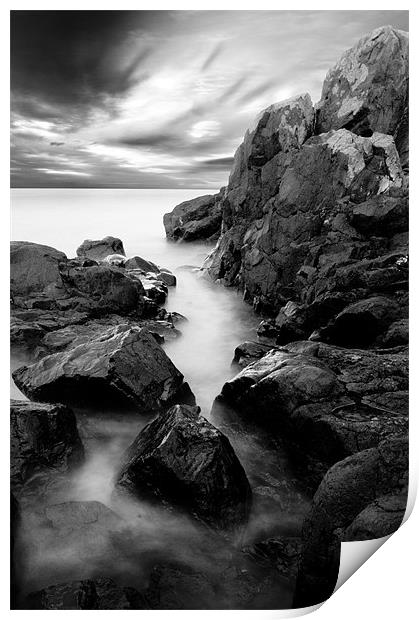 Rocks to Sea Print by Keith Thorburn EFIAP/b