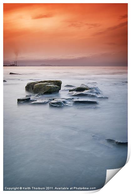 Seton Sands Sunset Print by Keith Thorburn EFIAP/b