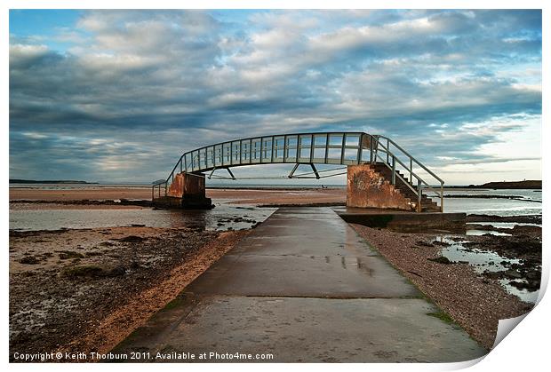 West Barns Beach Bridge Print by Keith Thorburn EFIAP/b