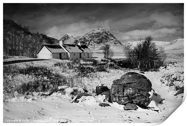 Black Rock Cottage Print by Keith Thorburn EFIAP/b