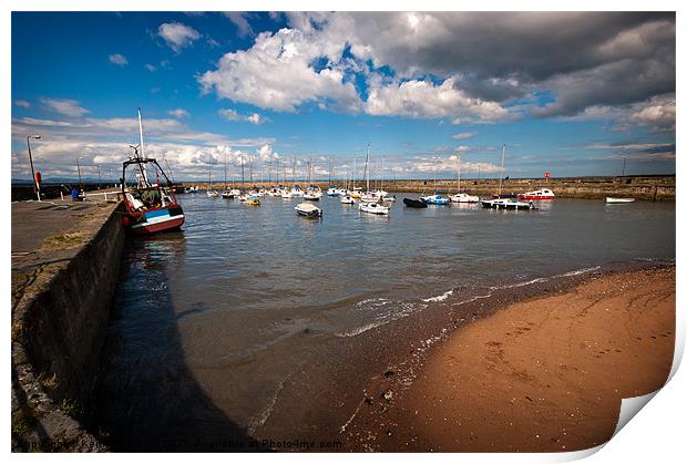 Musselburgh Harbour Print by Keith Thorburn EFIAP/b