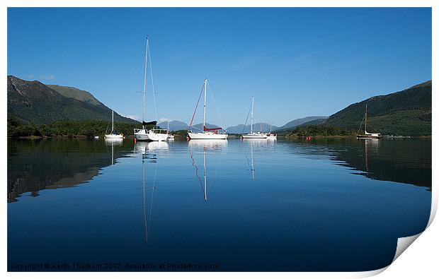 Loch Leven Boats Print by Keith Thorburn EFIAP/b