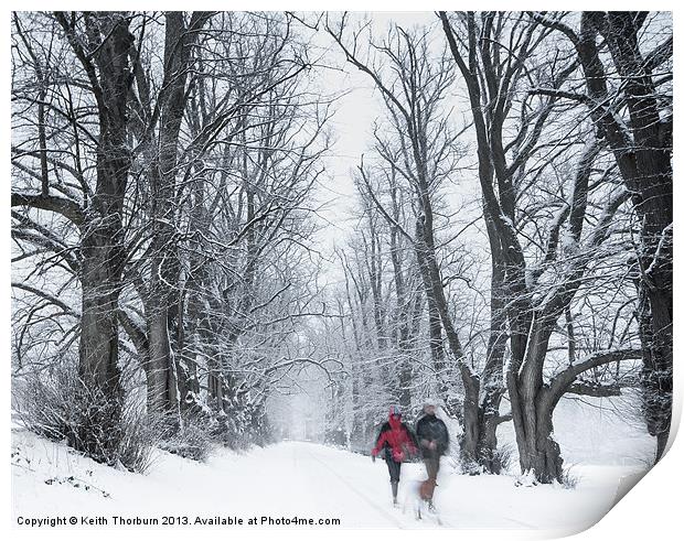 Winter Walk Print by Keith Thorburn EFIAP/b