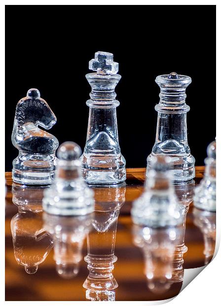 Chess Board Print by Keith Thorburn EFIAP/b
