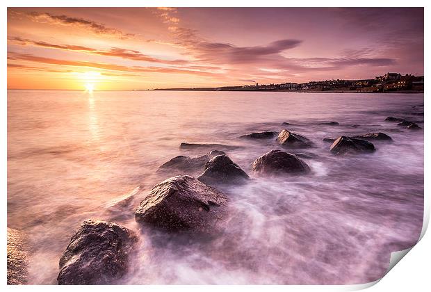 Sunrise at Dunbar Print by Keith Thorburn EFIAP/b