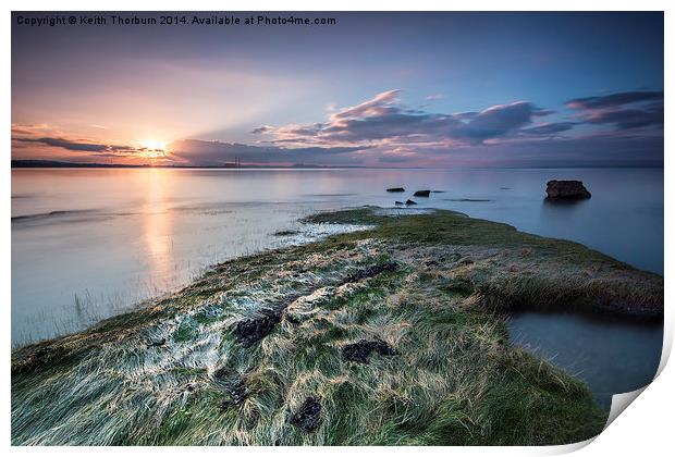 Evening at Seton Sands Print by Keith Thorburn EFIAP/b