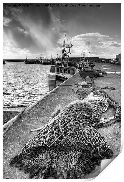 Port Seton Fishing Harbour Print by Keith Thorburn EFIAP/b