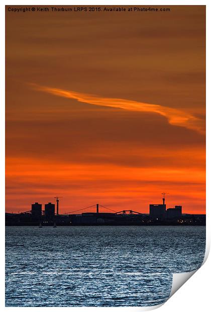 Forth Sunset Print by Keith Thorburn EFIAP/b