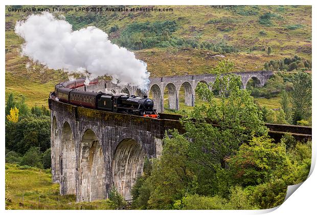 Glefinnan Viaduct Train Print by Keith Thorburn EFIAP/b