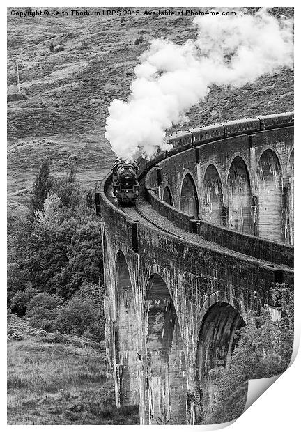 Glefinnan Viaduct Train Print by Keith Thorburn EFIAP/b