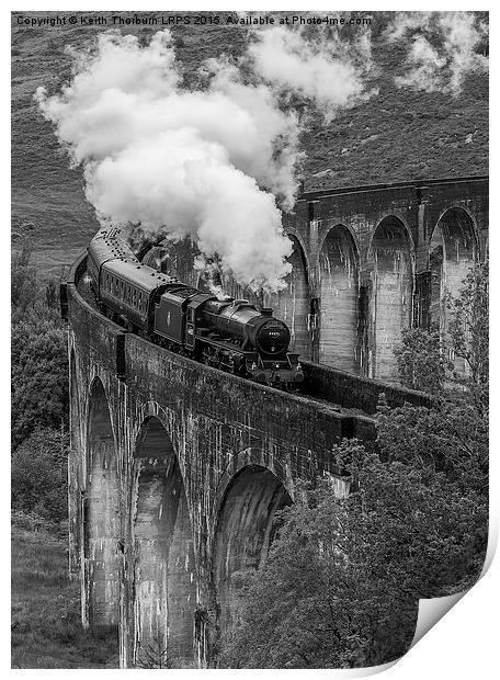 Glefinnan Viaduct Train Print by Keith Thorburn EFIAP/b