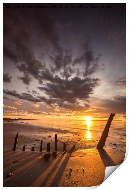 Longniddry Shipwreck Sunset Print by Keith Thorburn EFIAP/b