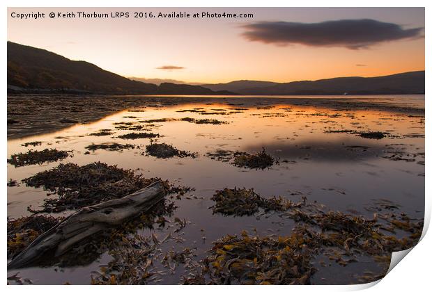 Glenmore Bay Sunrise Print by Keith Thorburn EFIAP/b