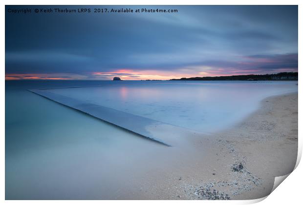 Beach View of Bass Rock Print by Keith Thorburn EFIAP/b