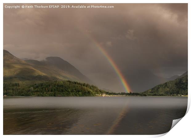 Rainbows over Glencoe Print by Keith Thorburn EFIAP/b
