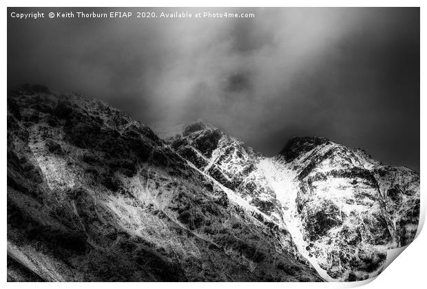 Aonach Eagach Ridge Print by Keith Thorburn EFIAP/b
