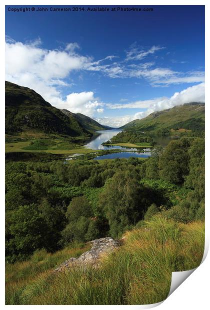  Loch Shiel in Lochaber. Print by John Cameron