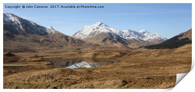 Majestic Scottish Highlands Landscape Print by John Cameron
