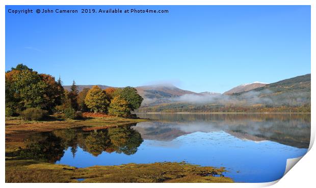 Loch Eil in Autumn. Print by John Cameron