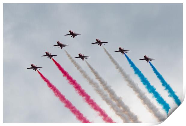 Red Arrows Print by J Biggadike