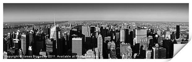 Empire State B&W Print by J Biggadike