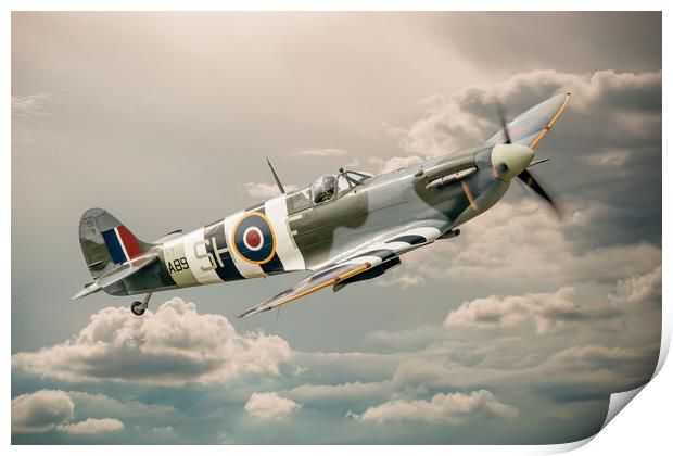 Supermarine Spitfire Mk Vb  Print by J Biggadike