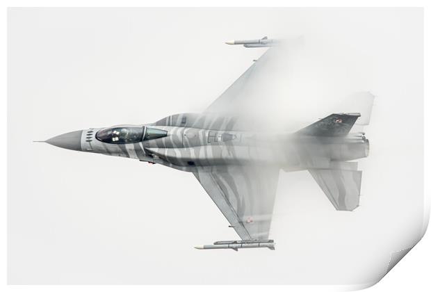 Polish F-16 Viper Print by J Biggadike