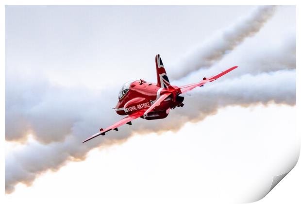 Red Arrow Smoke Pass Print by J Biggadike