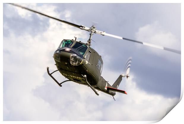 G-Huey Helicopter Print by J Biggadike