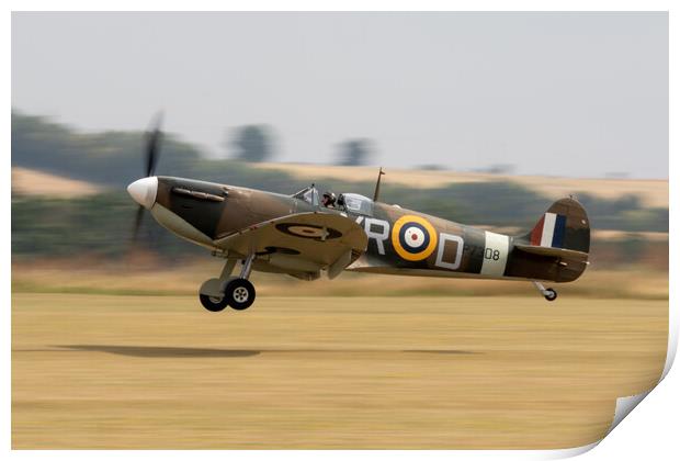 Supermarine Spitfire Mk1a G-AIST P7308 XR-D Print by J Biggadike