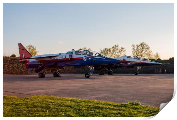 Sepecat Jaguars Print by J Biggadike