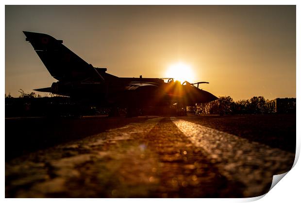 Tornado Silhouette Print by J Biggadike